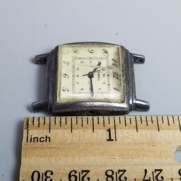 Vintage Fossil VT 2462 Watch Face, AS IS Parts Repair Broken - Picture 4 of 6